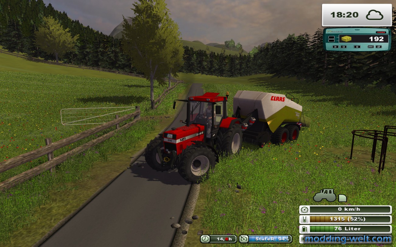 Case IH 1455 XL Profi mit Claas Quadrant Presse