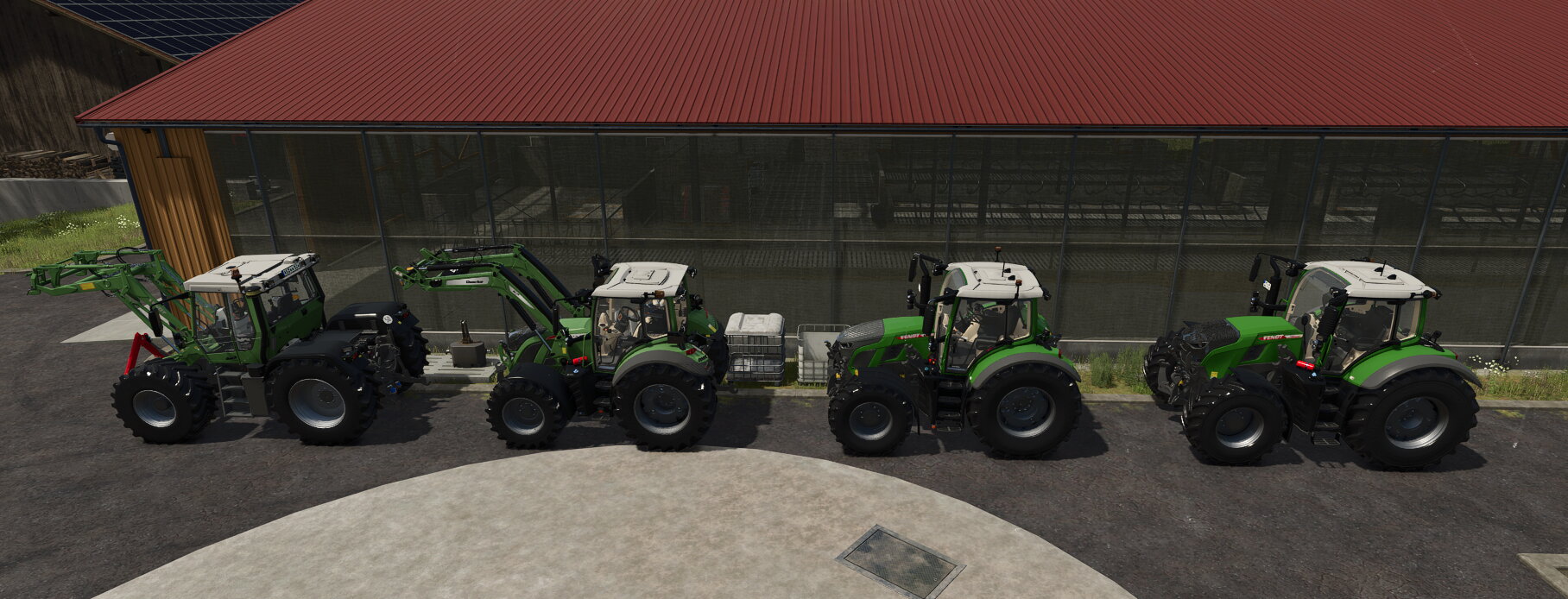 Die Fendtflotte auf der Birgland.