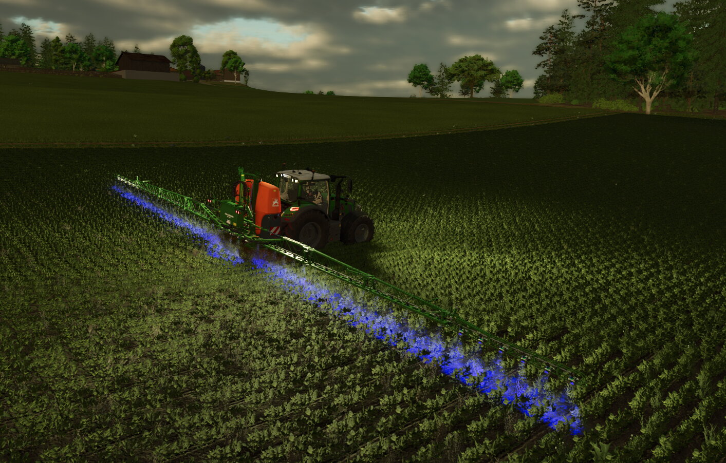 Pflanzenschutz in der Dämmerung!