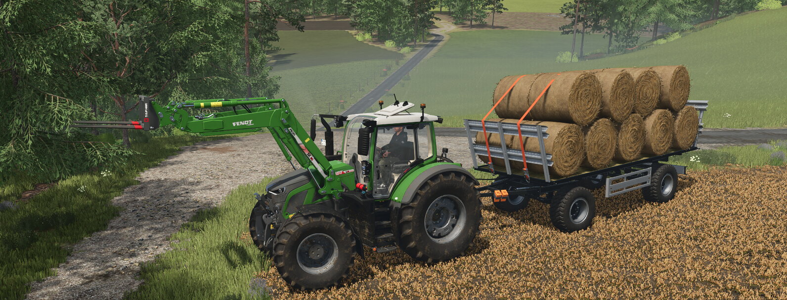 Die ersten Ballen gesammelt.