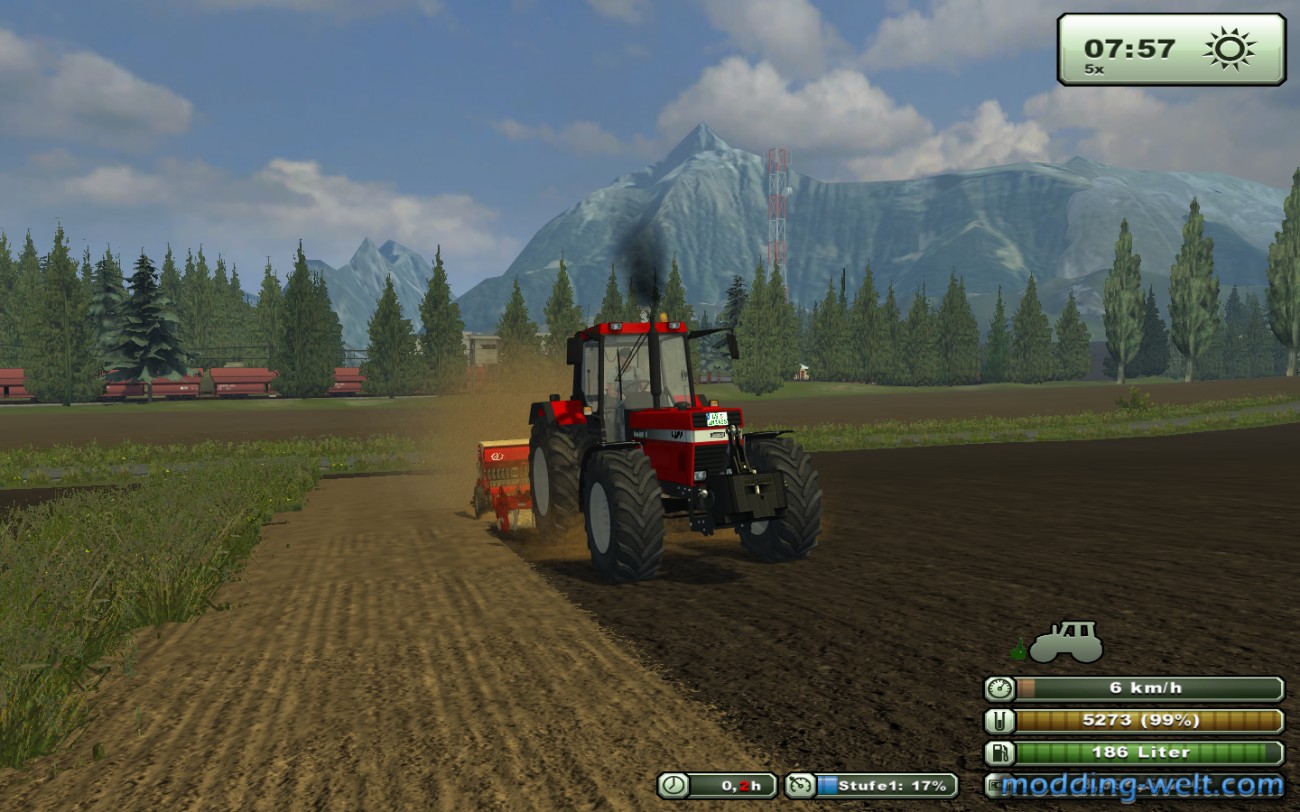 Case IH 1455 Xl Proif  beim Sähen