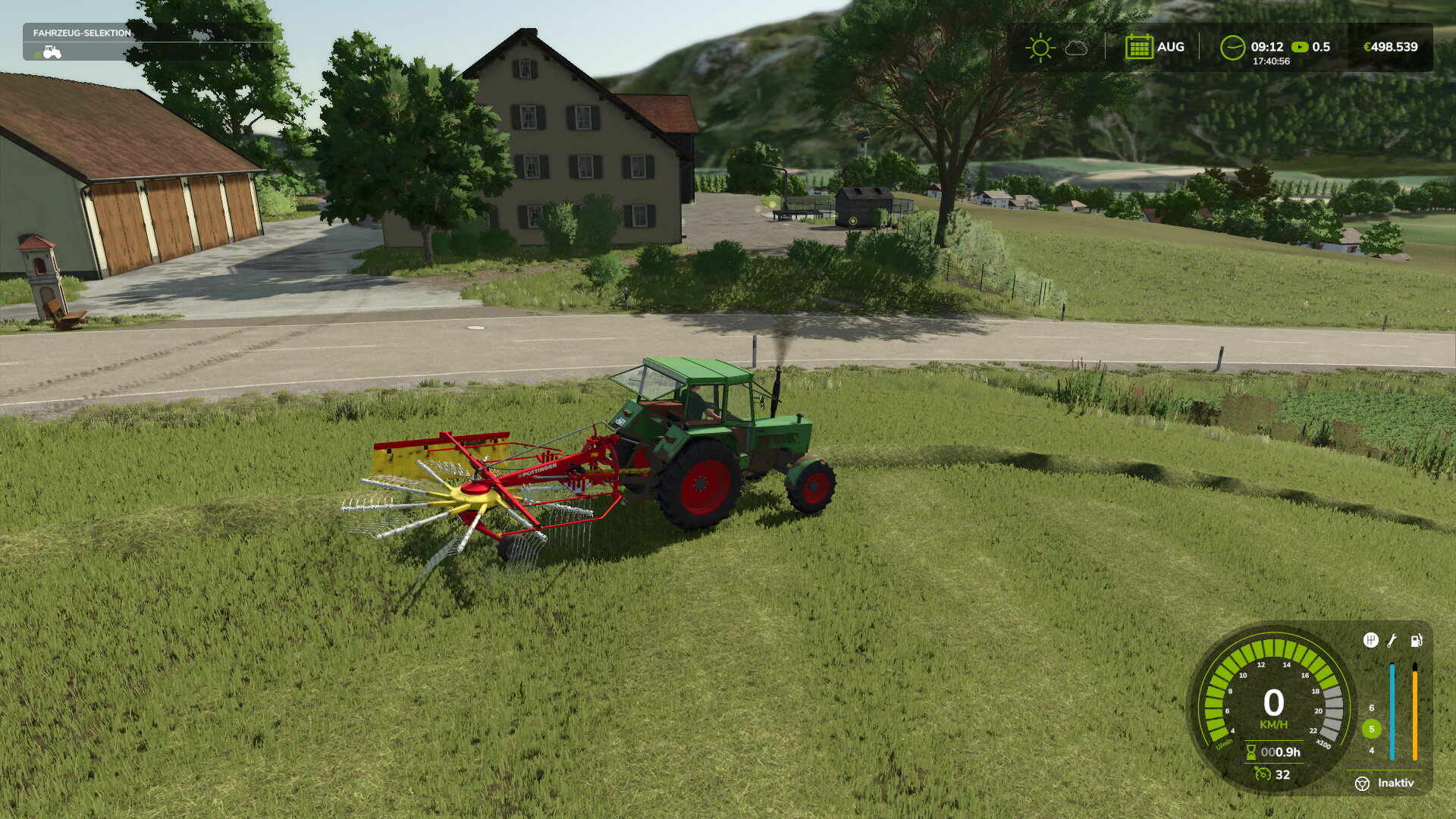 schwadern für Silage