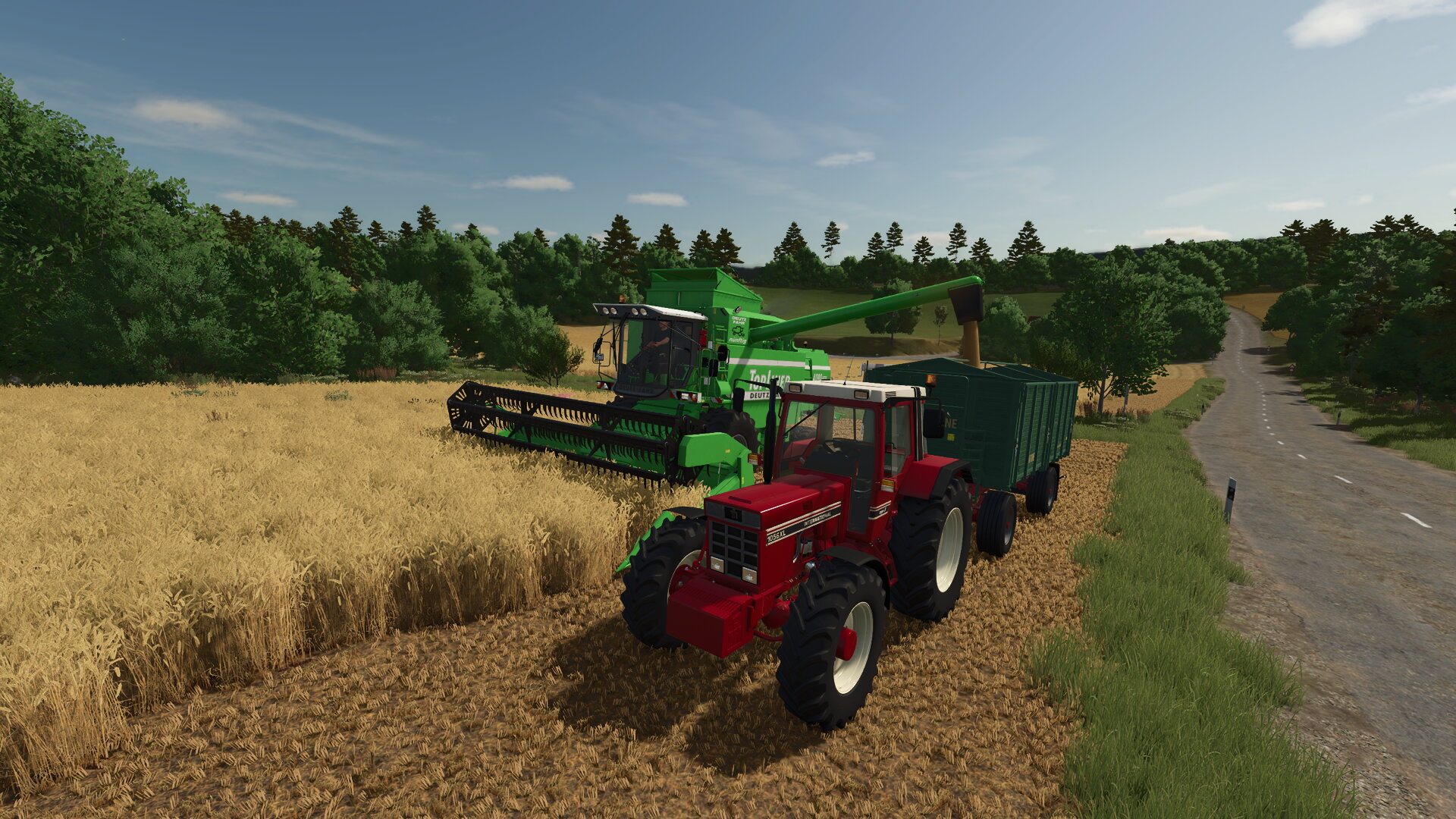 Getreide Ernte auf der Helden