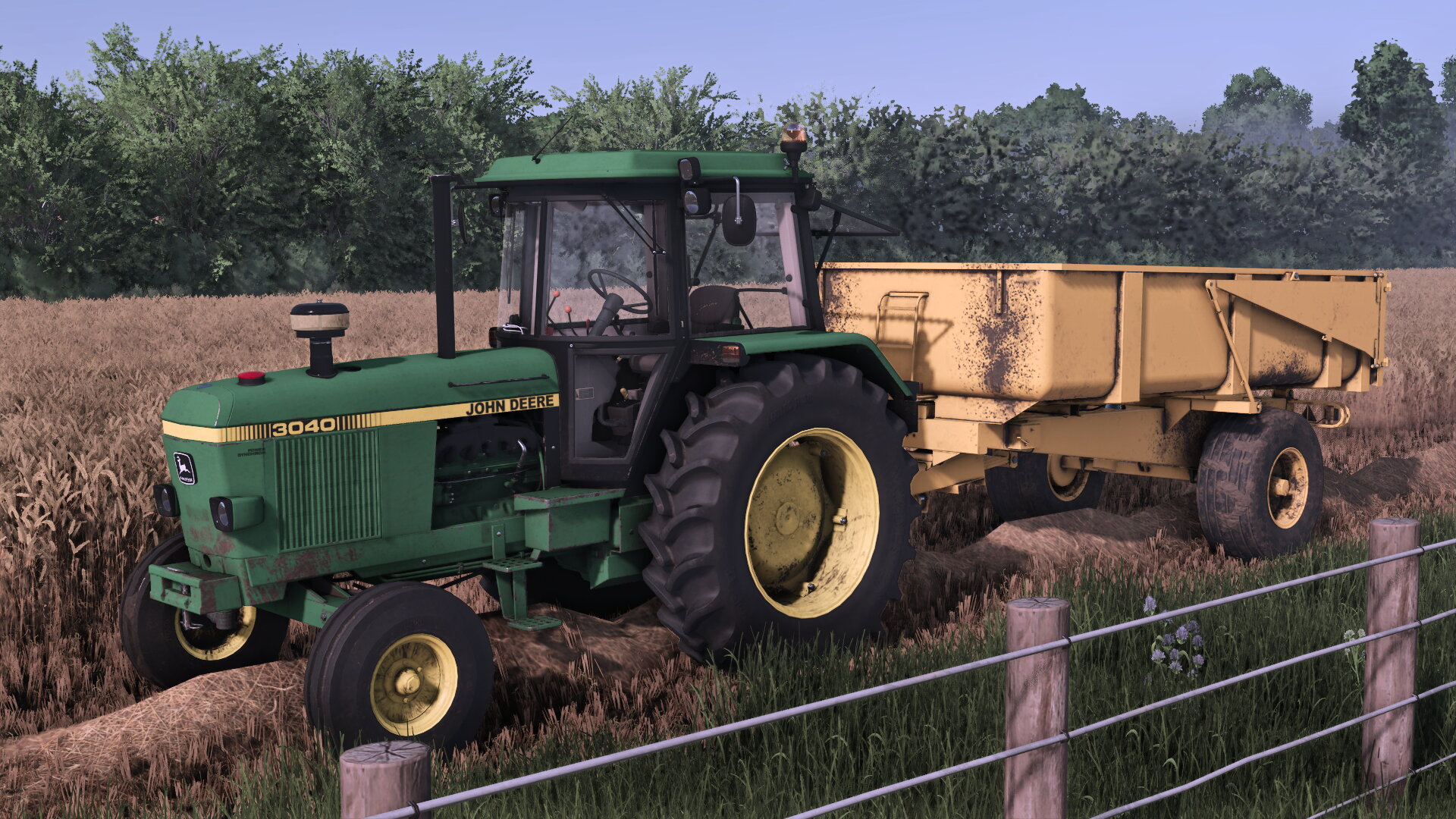 John Deere 3040 mit Kipper