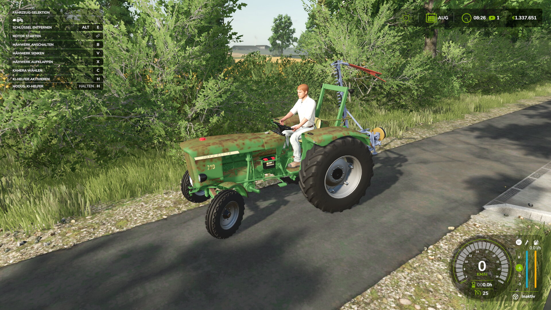 1. Grasschnitt mähen