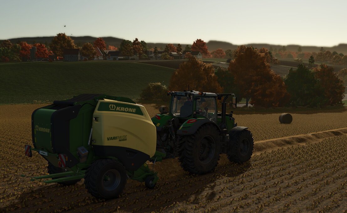 728 an der Krone Presse, 1.50er Ballen Pressen.