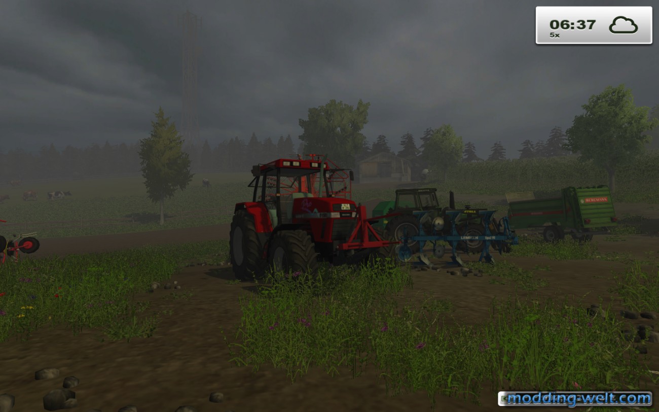 Case IH 5150 Pro am Frühen Morgen