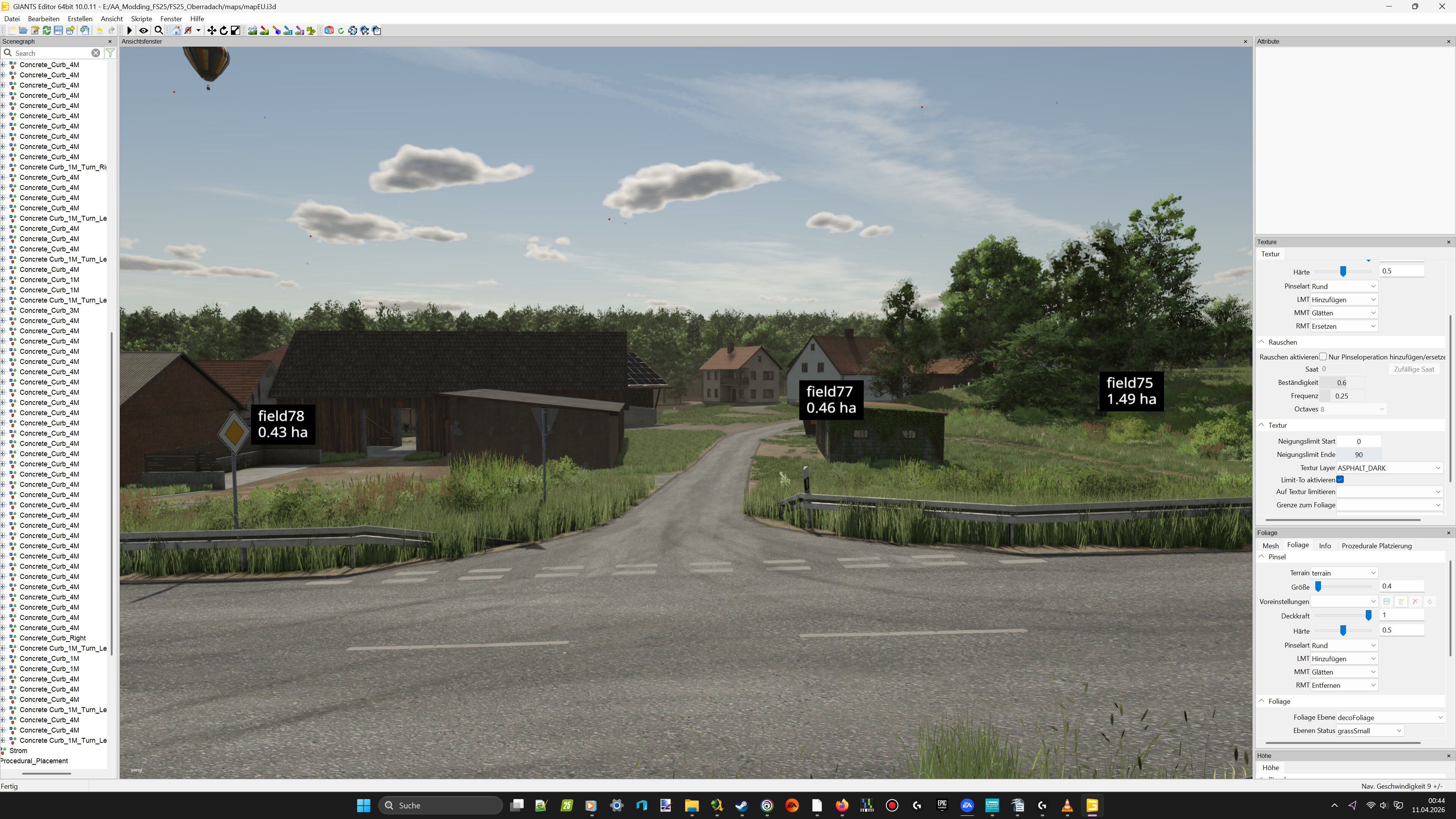 So heute mal ein Bild aus dem Giants Editor. Ich wünsche allen ein schönes Wochenende.