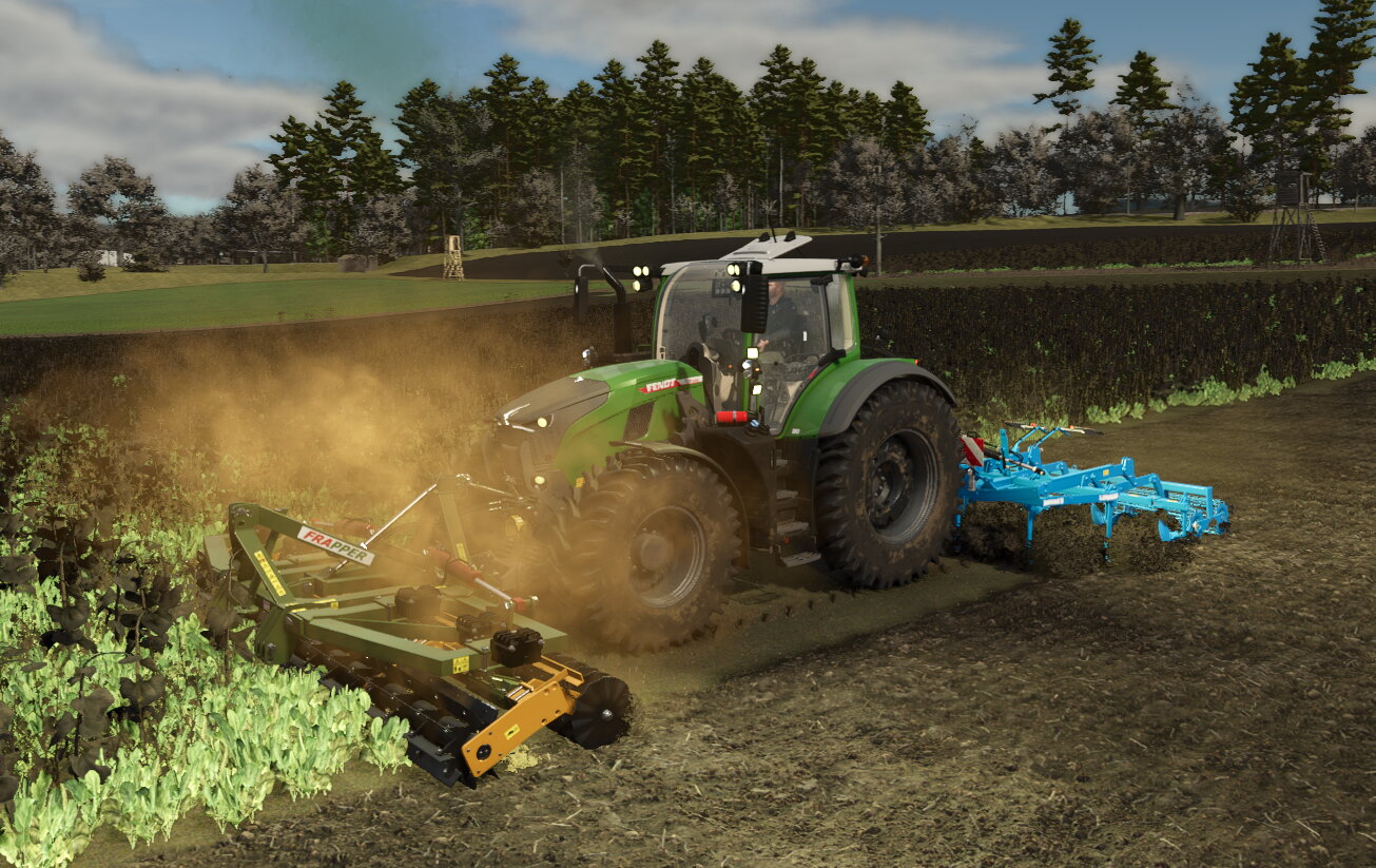 Zwischenfrucht einarbeiten.