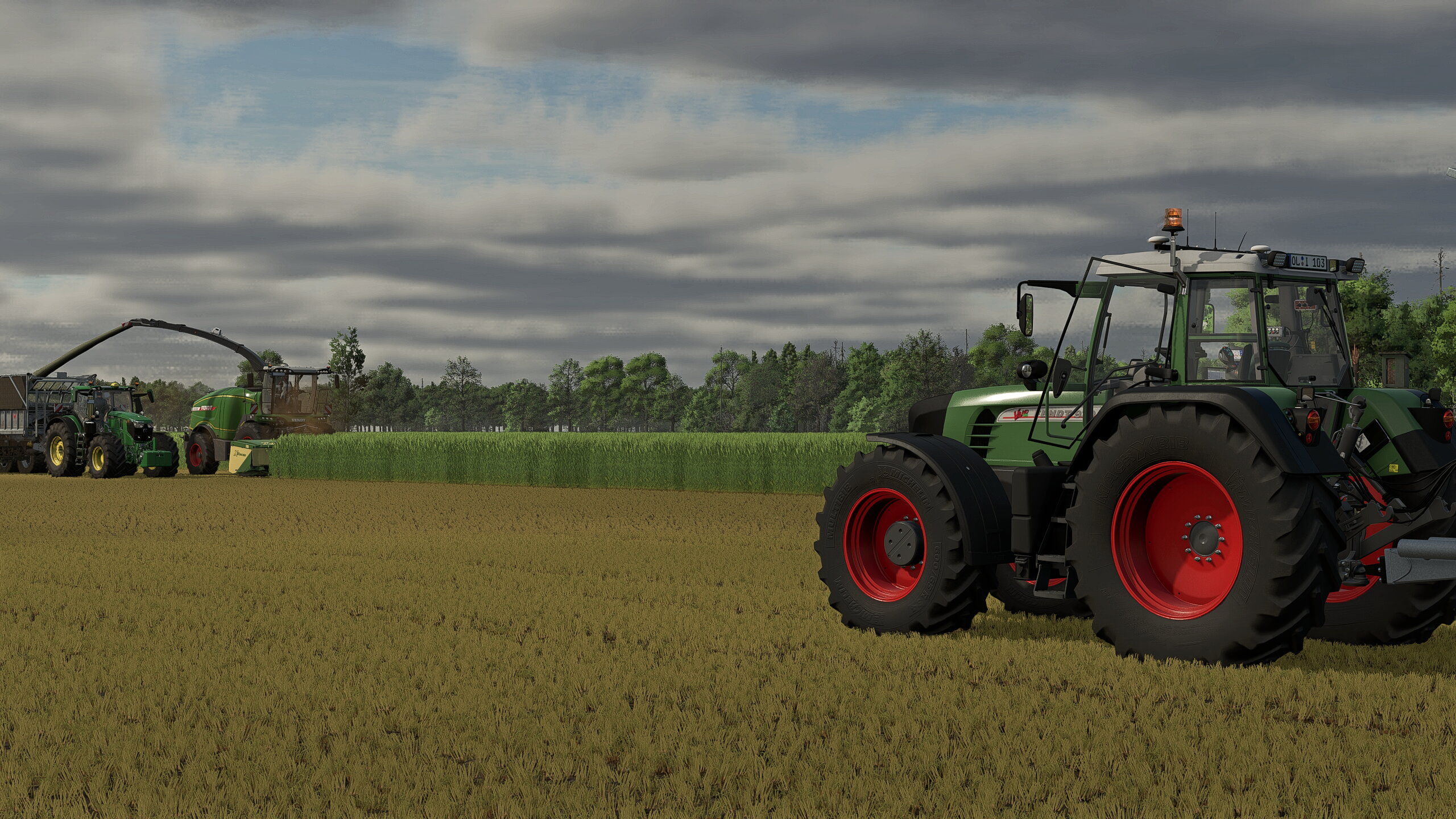 Grünroggen Ernte in Klattenhof