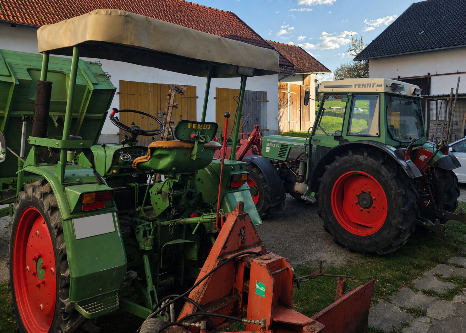 Waschtag am Fendt 260 S und 231 GTS