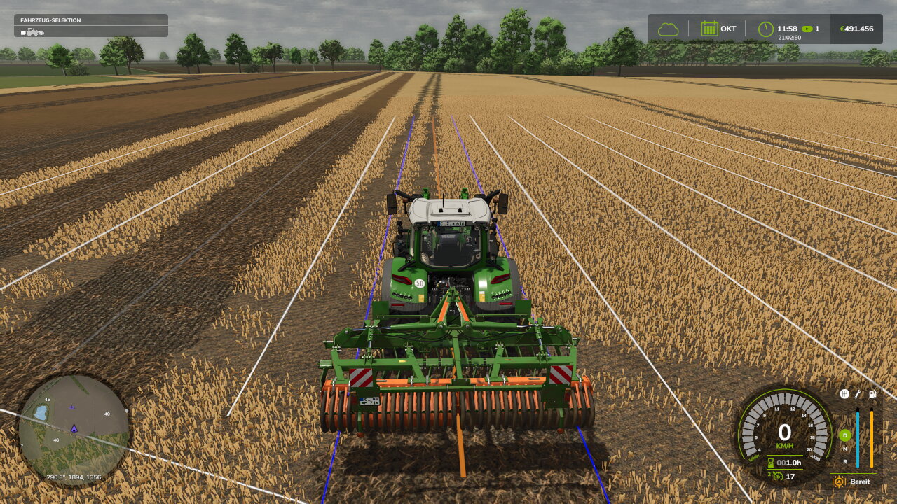 Stoppelsturz mit Vorführer Fendt 618 Vario und Amzone Catros 4001