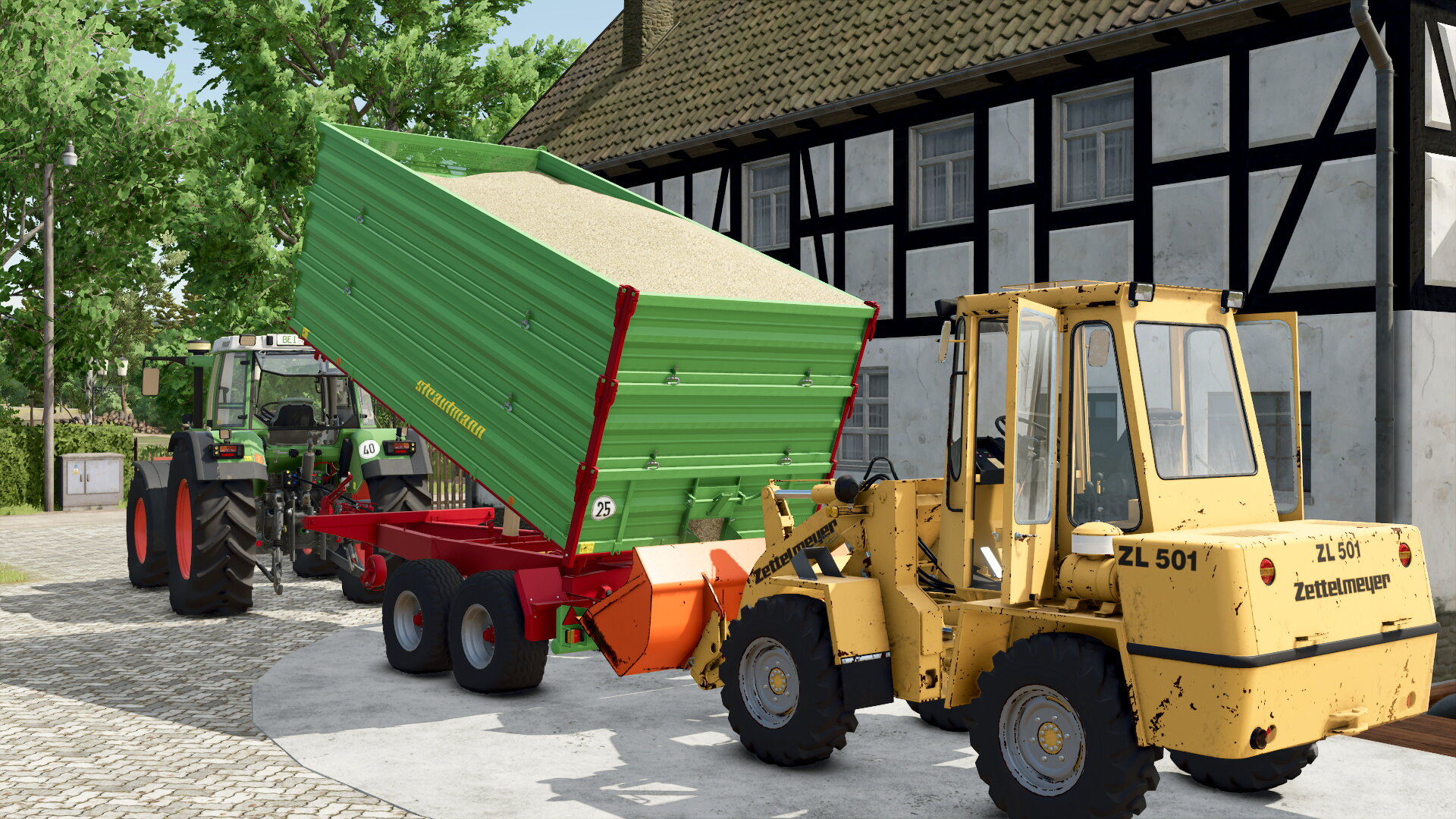 Aufwendig die Gerste einlagern