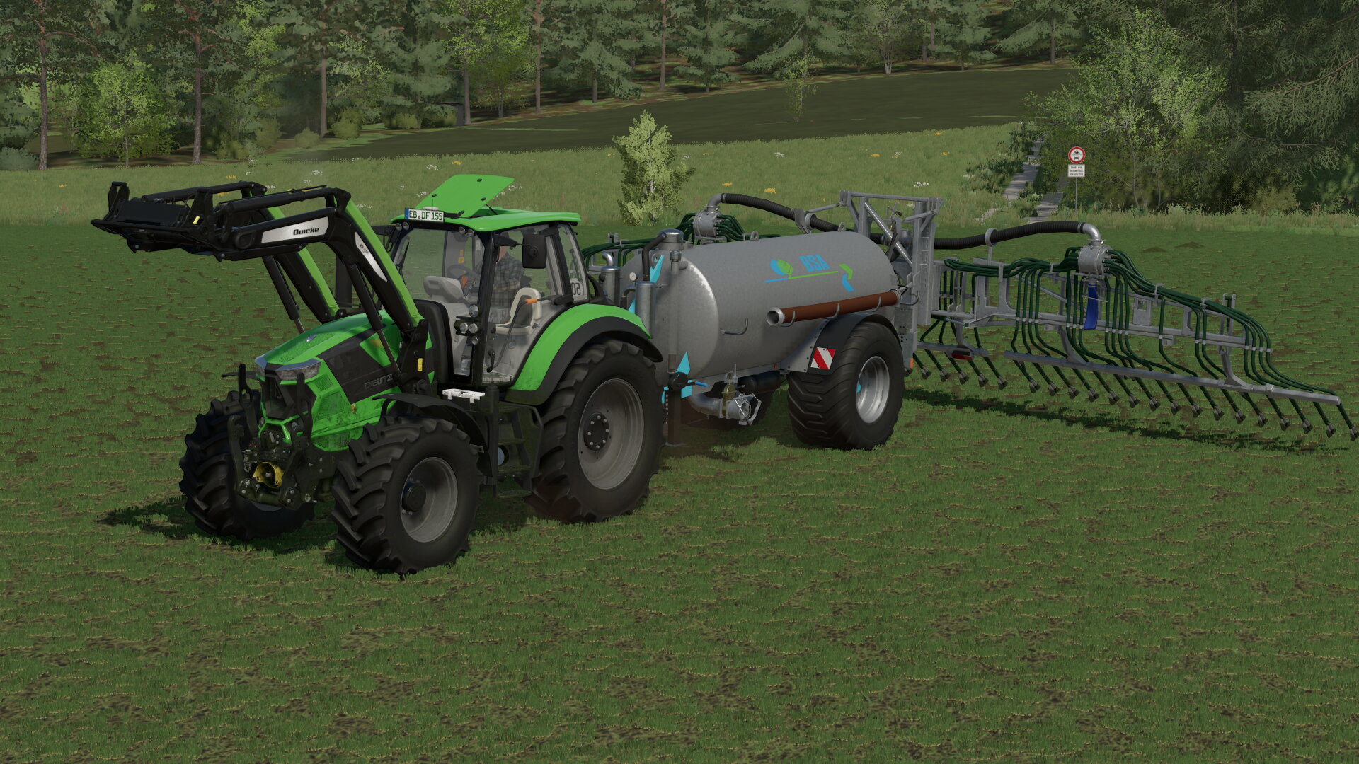 Gülle fahren mit Deutz