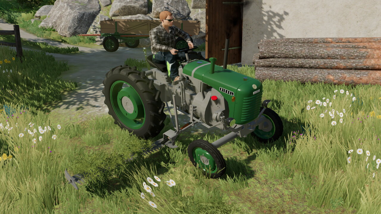 Mowingwith the new steyr