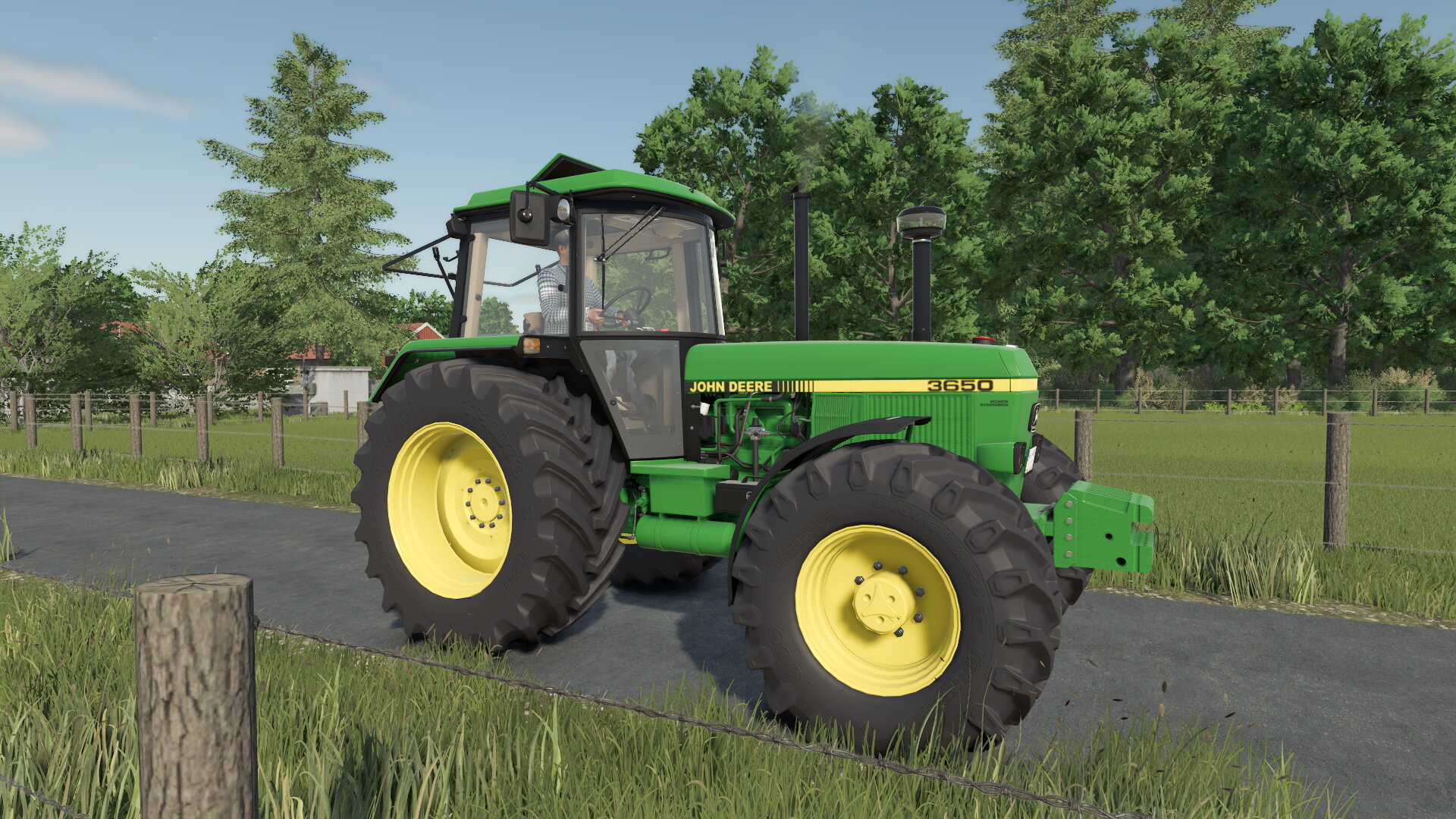 John Deere 3650 mit neuen Felgen.