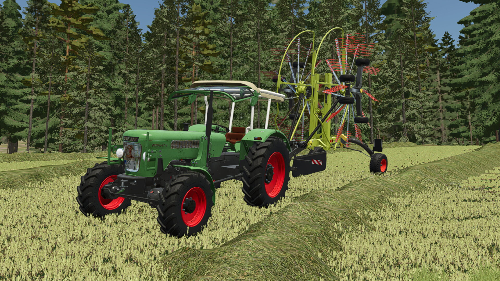 Fendt Favorit 4 beim schwadern