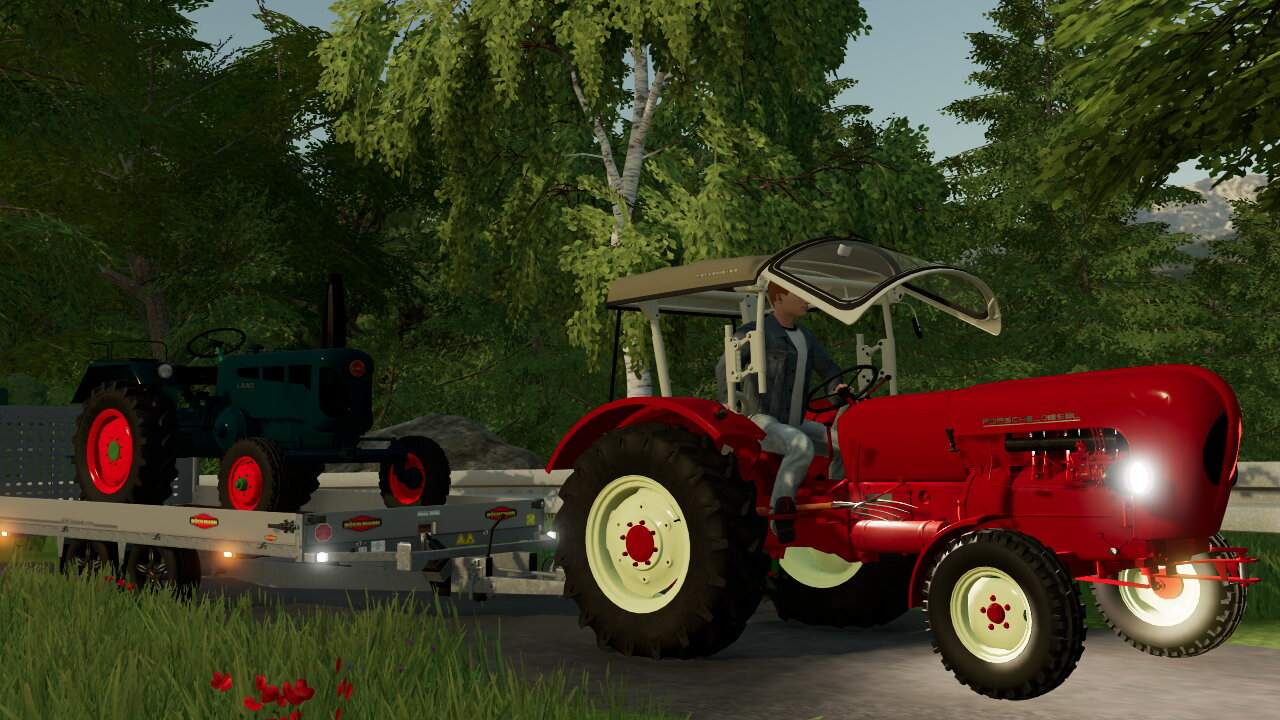 Porsche standard 329 und LANZ D1616