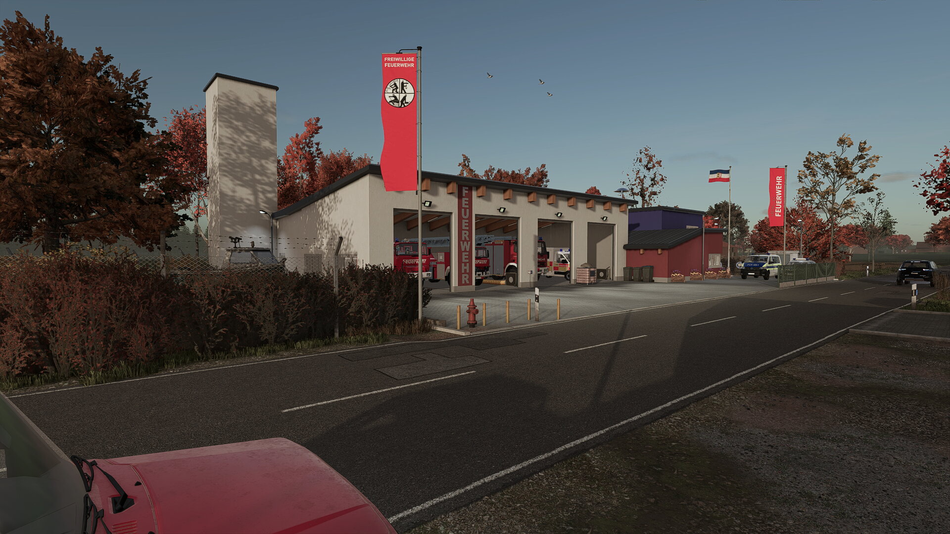 Kombinierte Feuer-Rettungsstation auf der Mindenerwald erstellt..