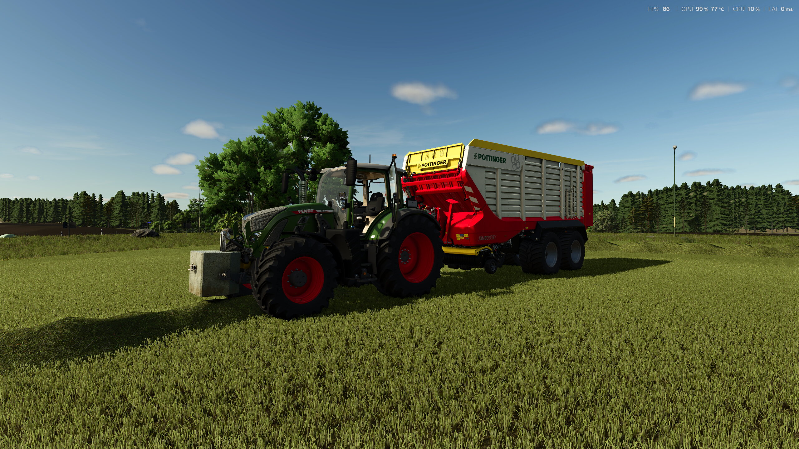 Fendt 724 gen6 mit Pöttinger Jumbo