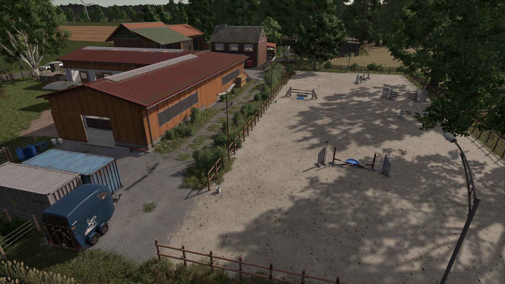 Reitsportanlage auf der Mindenerwald gebaut
