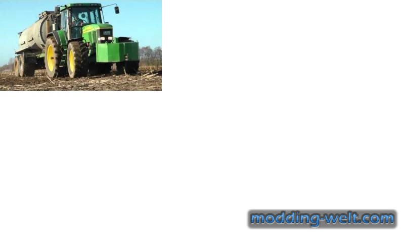 JD 7810 beim güllefahren