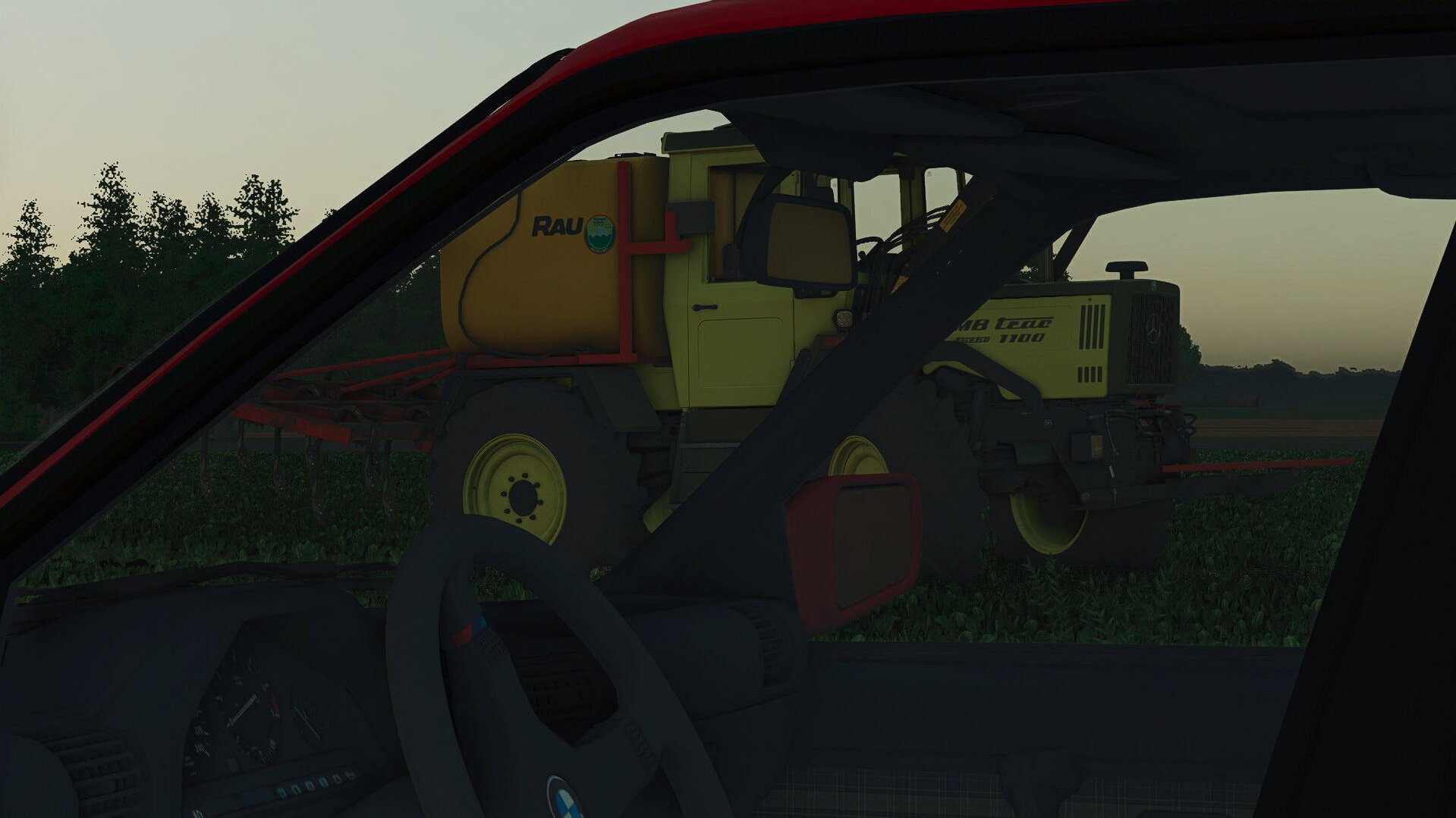 MB trac bei der feld arbeit