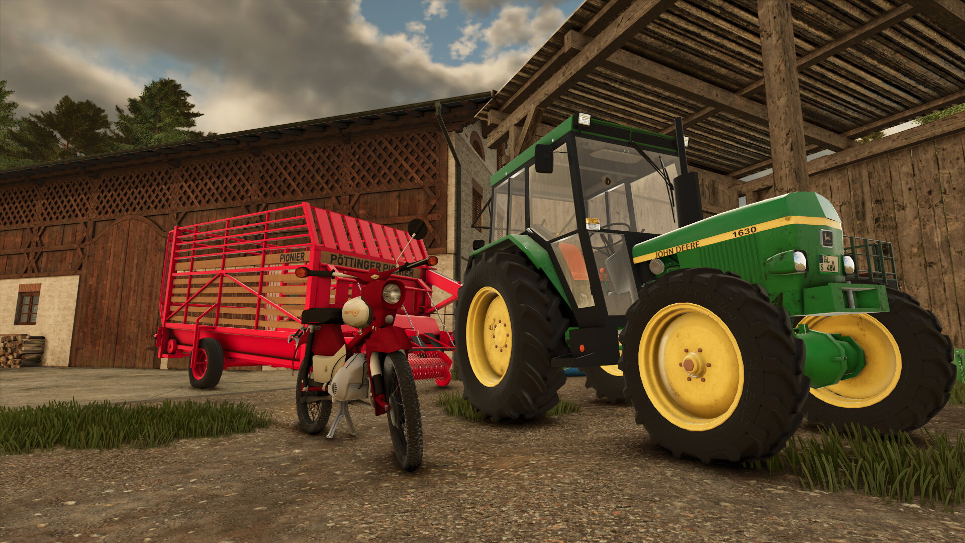 Simson star und John Deere 1630