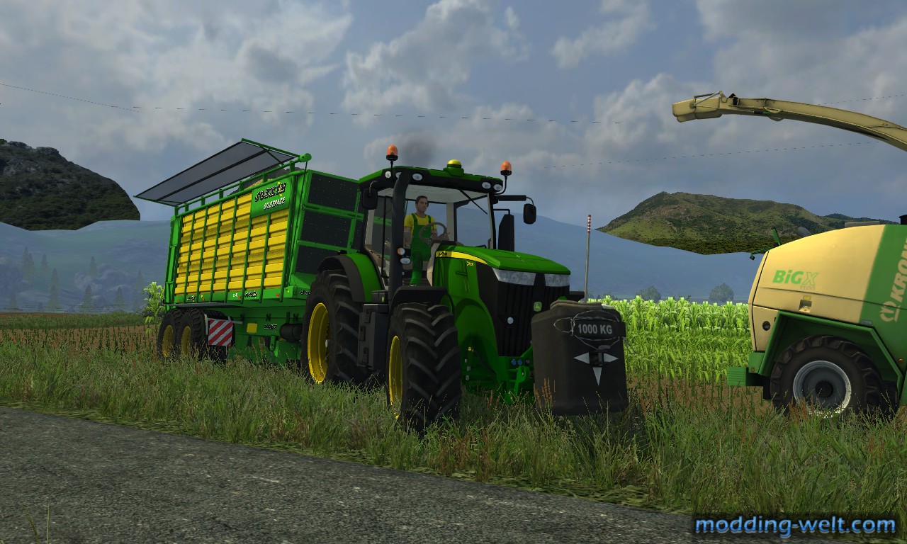 John Deere 7200R in der Maisernte