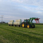 Hauling bales