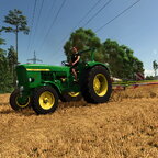 Stroh schwaden mit JD 710