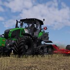 Axion 960TT beim Stoppelsturz