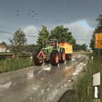 Die letzten Kartoffeln fahren.