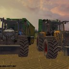 Fendt 724 mit Joskin Anhänger