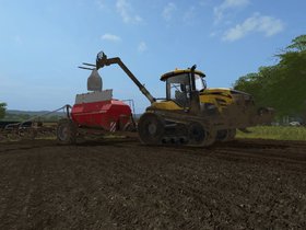 Mais legen mit Challenger Mt765C und Horsch Maestro