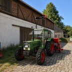 In Hof Bergmann Mais legen, volle Hüsn
