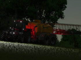 Gülle fahren bei Nacht.