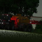 Gülle fahren bei Nacht.