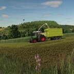Grünroggen häckseln in Zeitlofs, mit Fendt 415 und Fliegl Kipper. Ich habe noch Strautmann und Mengele Decals, sowie Farbwahl bei Kipper und Unterbau hinzugefügt.