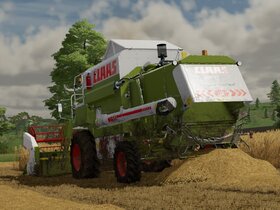 Claas am dreschen