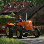 Nach der Mahd auf dem Heimweg