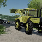 Hier zusehen:  MB Trac 1500 mit Hecklader dazu eine Baas 4 in 1 Schaufel zusammen mit einem Müller Mitteltal Tandem 3 Seitenkipper