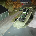 Der letzte Wagen ist leer.