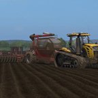 Weizensaat in Knezmost mit Challenger MT875E und Horsch Pronto 9SW Airseeder