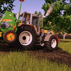 Gerste in den Boden bringen..