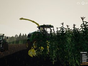 Häckseln in Ellerbach mit John Deere und Fendt