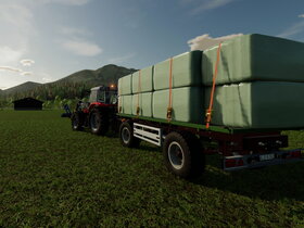 Silage Ballen einfahren