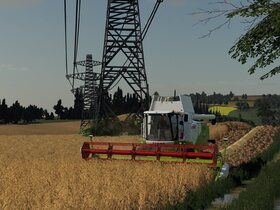 Getreideernte in Polen