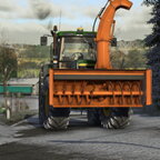 Auf der Eifel mal Schnee schieben!