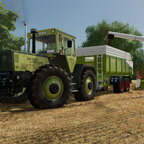 MB Trac und Claas bei der Arbeit